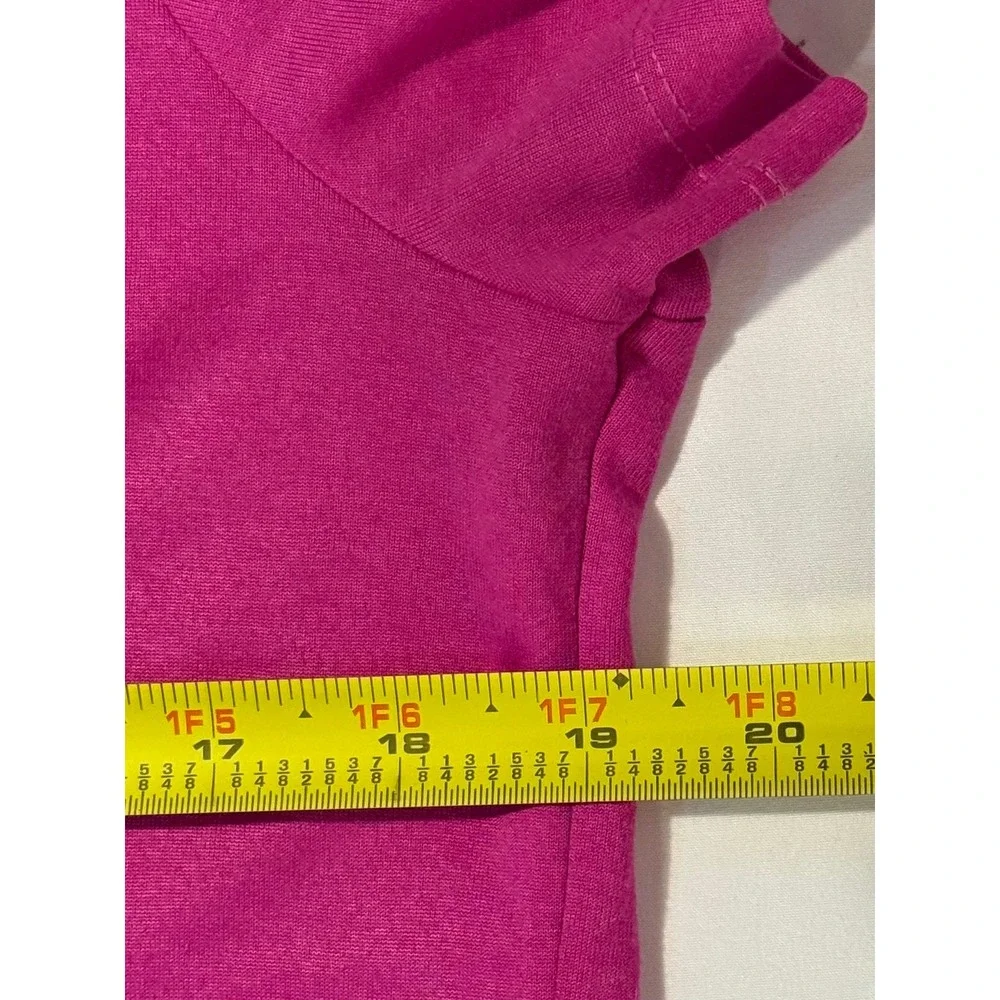 Nike Dri-FIT Womens Large Pink Short Sleeve Graphic Swoosh T-Shirt Magenta